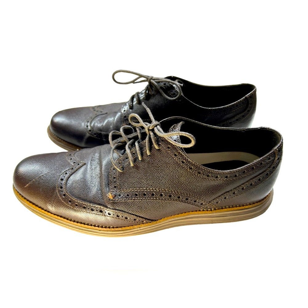 COLE HAAN men’s size 10.5 medium brown dress shoes